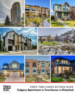 calgary apartment vs townhouse vs detached - first time condo buyers guide calgary